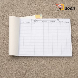 SỔ Quản Lý XUẤT - NHẬP Hàng hoá A4 ++++