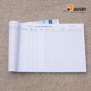 Sổ theo dõi đóng hụi A4, giấy dày, đẹp in sắc nét ++++