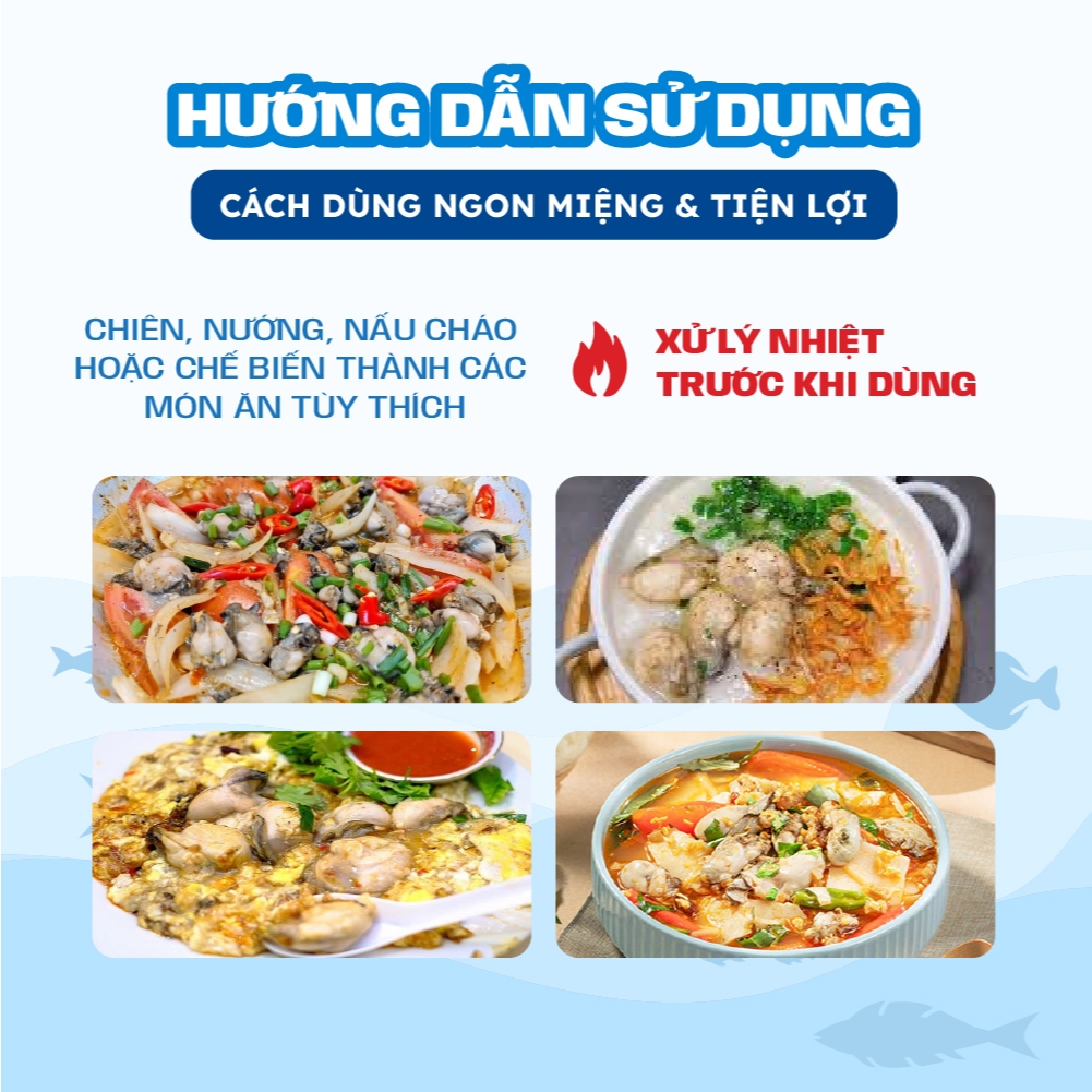 [HỎA TỐC HCM] Thịt hàu Hàn Quốc tách vỏ nguyên con Thế Giới Hải Sản đông công nghệ IQF túi 300g, nấu cháo chiên trứng