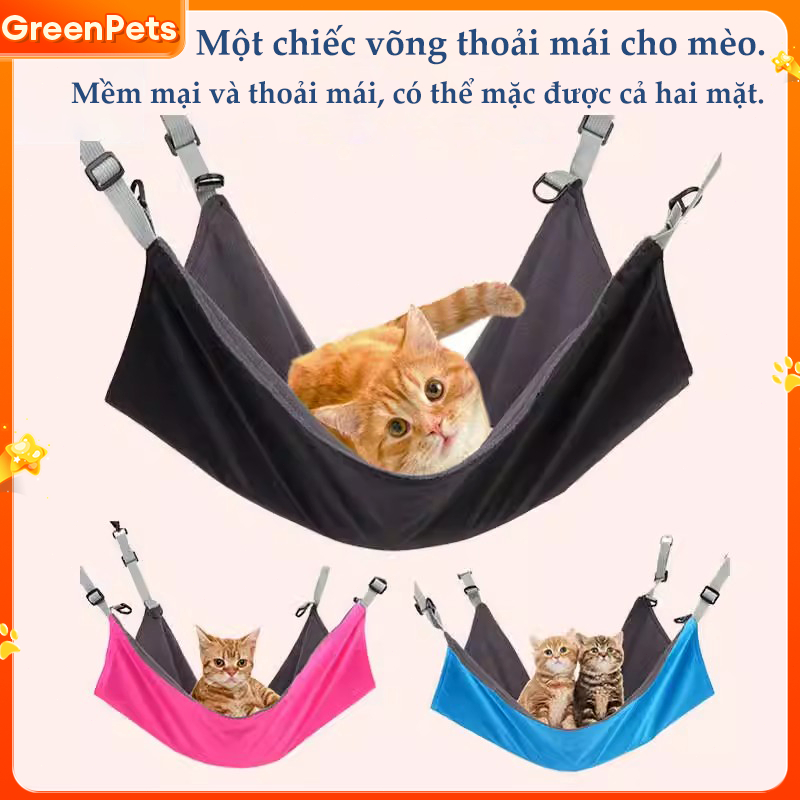 Võng cho mèo, võng cho thú cưng, giường treo cho mèo, phù hợp cho mèo con và mèo trưởng thành.