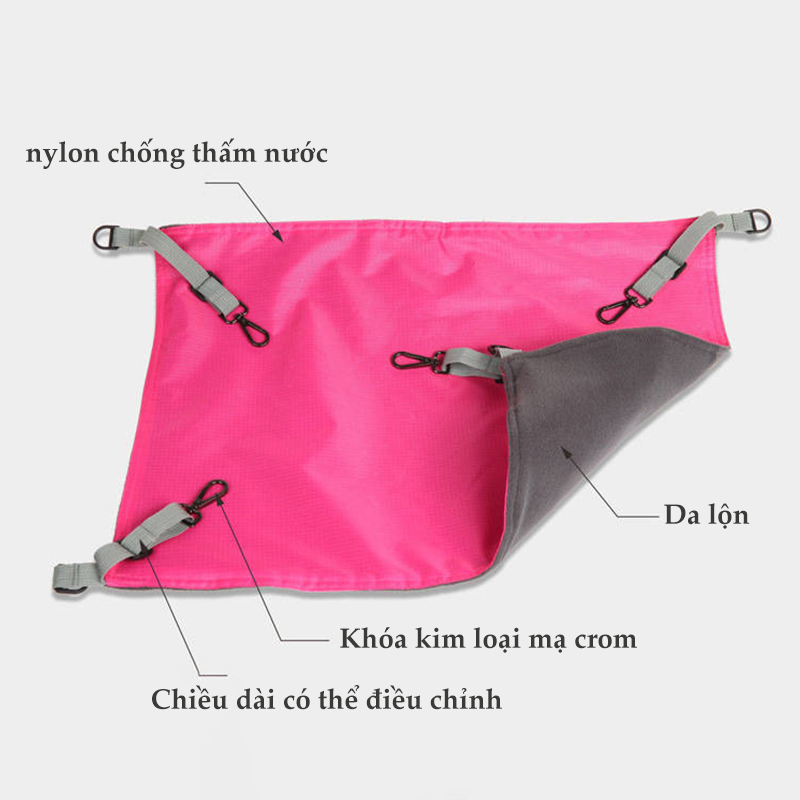 Võng cho mèo, võng cho thú cưng, giường treo cho mèo, phù hợp cho mèo con và mèo trưởng thành.