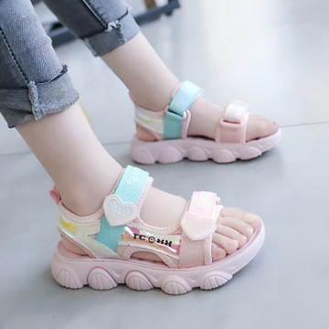 Xăng đan bé gái, dép xăng đan mùa hè thoáng khí sandal đi học bé gái - Mẫu mới PNĐ124