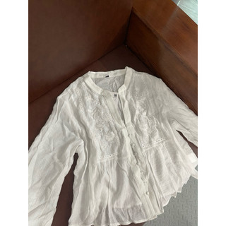 Áo ren đũi dài tay +chân váy chấm bi xanh đen(Sẵn áo Size XS S)