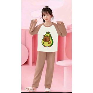 🌸 BỘ ĐỒ BÉ GÁI DÀI TAY – HÌNH CỰC ĐÁNG YÊU 🐱💕 DS604