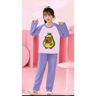 🌸 BỘ ĐỒ BÉ GÁI DÀI TAY – HÌNH CỰC ĐÁNG YÊU 🐱💕 DS604