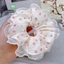 Scrunchies cột tóc, dây buộc tóc vải voan hai lớp cao cấp ánh kim xinh xắn dành cho bạn nữ