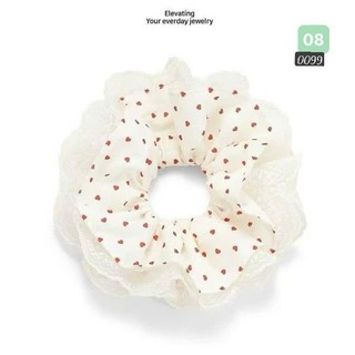 [Hàng thiết kế] Scrunchies cột tóc, dây buộc tóc vải voan hai lớp cao cấp ánh kim xinh xắn dành cho bạn nữ