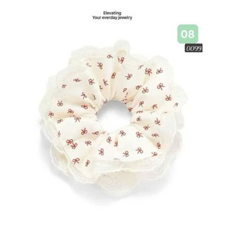 [Hàng thiết kế] Scrunchies cột tóc, dây buộc tóc vải voan hai lớp cao cấp ánh kim xinh xắn dành cho bạn nữ
