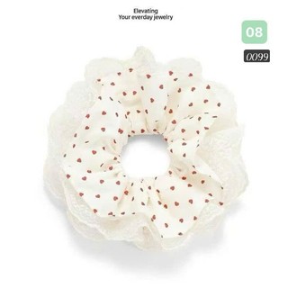 [Hàng thiết kế] Scrunchies cột tóc, dây buộc tóc vải voan hai lớp cao cấp ánh kim xinh xắn dành cho bạn nữ