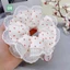 Scrunchies cột tóc, dây buộc tóc vải voan hai lớp cao cấp ánh kim xinh xắn dành cho bạn nữ