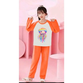 🌸 BỘ ĐỒ BÉ GÁI DÀI TAY – HÌNH CỰC ĐÁNG YÊU 🐱💕 DS604