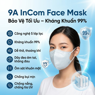 (Giá Sĩ 100-500 Chiếc) Khẩu Trang 9a Incom – Bảo Vệ Toàn Diện, An Tâm Mỗi Ngày