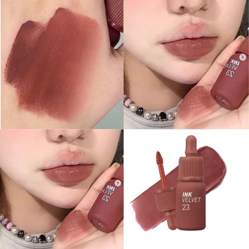 Son Ink Velvet Màu 23 Nâu Đất , Son Môi Son Ink 23 Nutty nude