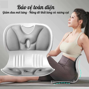 Đệm ghế công thái học mềm mại và thoải mái, ngăn ngừa gù lưng, vẹo cột sống và giảm đau lưng