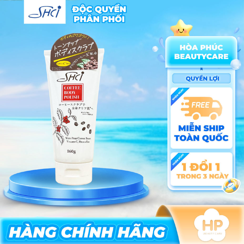 Tẩy Da Chết Toàn Thân Giúp Dưỡng Da Trắng Mịn Từ Cà Phê SHCI Coffee Body Polish (160G)