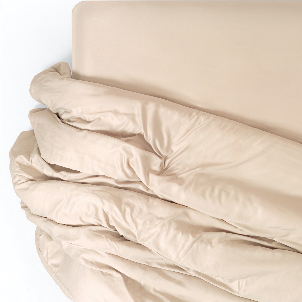 Bộ Chăn Ga Gối 5 Món Gòn Bedding Lụa Tencel Viscose Cao Cấp Màu Trơn 1m6x2m | 1m8x2m