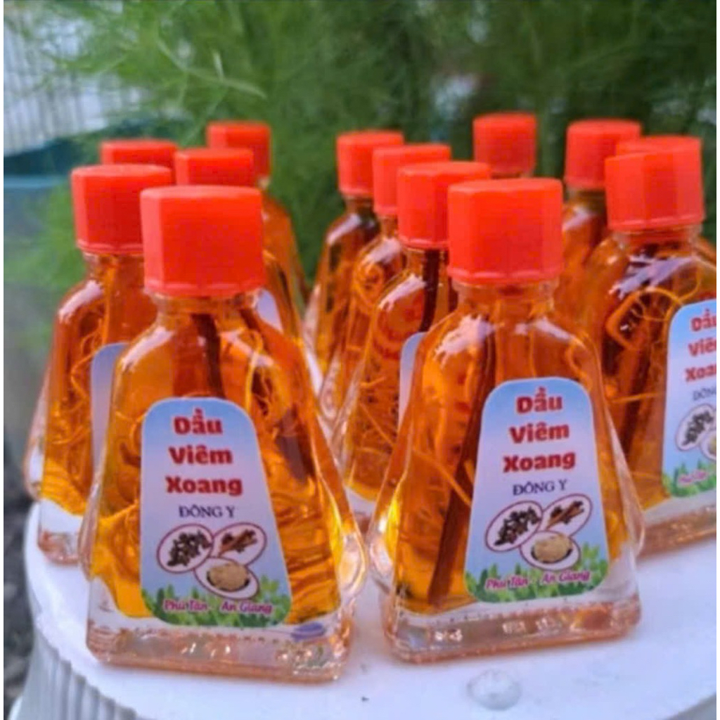 combo 10+1 chai dầu viêm xoang màu vàng có rễ 7ml