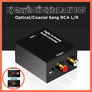 Bộ Chuyển Đổi Digital Ra AV 1305 – Optical/Coaxial Sang RCA L/R – Dùng Cho Amply, Loa, Tivi