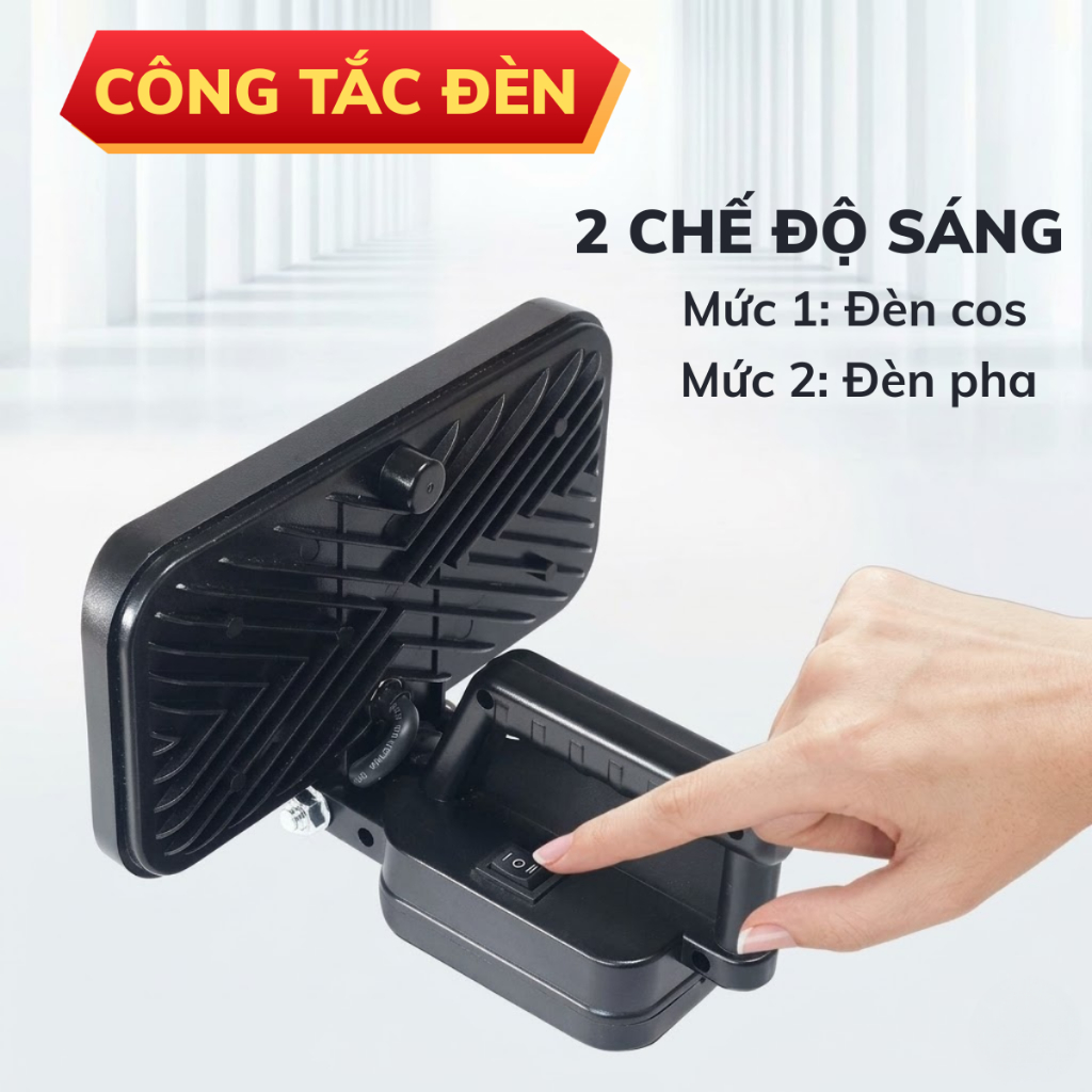 Đèn LED 55 bóng dùng chân pin phổ thông Makita, đèn led siêu sáng soi đêm, cắm trại, đi dã ngoại