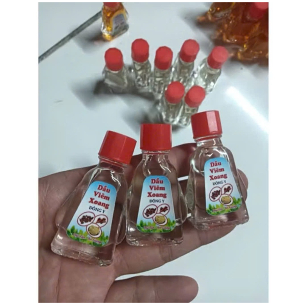 combo 10+1 chai dầu viêm xoang màu trắng 3ml không rễ
