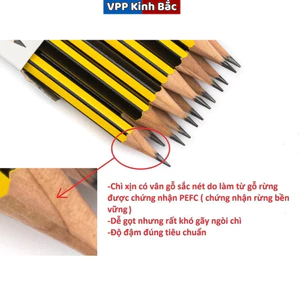 Combo bút chì 2b dành cho học sinh sinh viên ( hộp 12 hút ) chính hãng