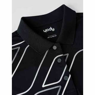[COOLER & CLOSER] Áo polo nữ slim YODY in thân trước có xẻ tà thoải mái và thoáng mát WCPO26A022