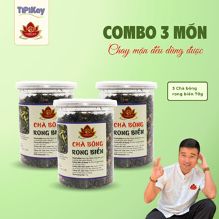 Combo 3 Chà Bông Rong Biển Hũ 70g - Chay Mặn Đều Dùng Được - TiPiKay Shop