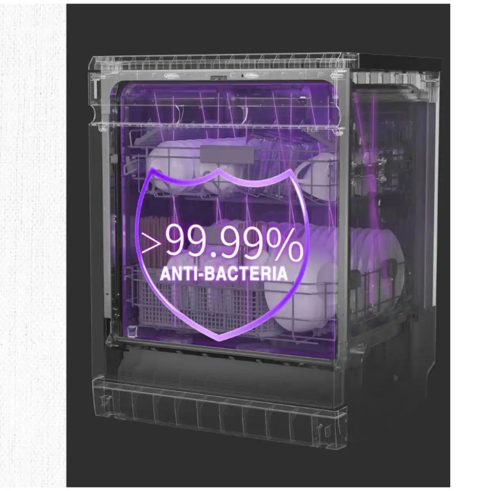 Máy Rửa Bát Texgio TGF8817B Perfect 17 Bộ – Sấy Khí Nóng PTC, UV Diệt Khuẩn, Tự Hé Cửa