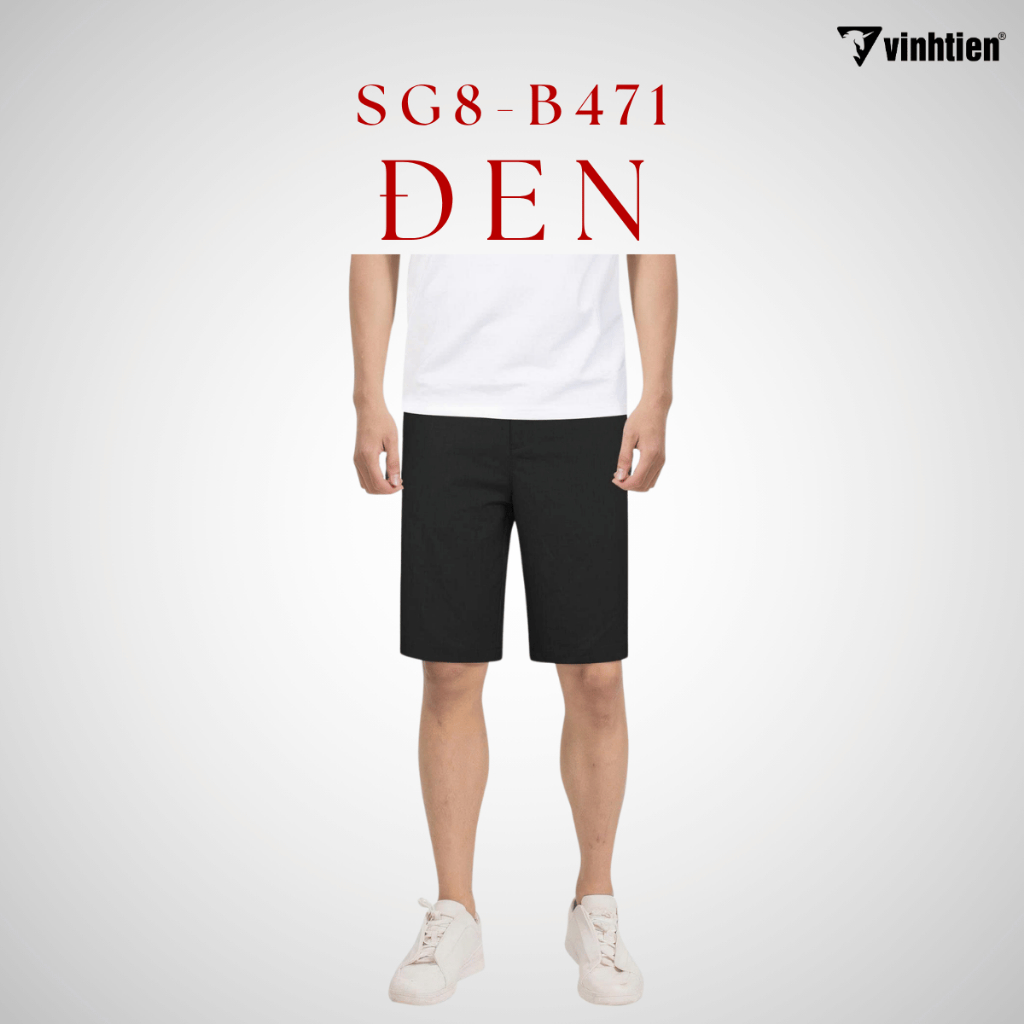 Quần Short Nam Classic Vải Visco Mềm Mỏng Giãn Nhẹ Vĩnh Tiến 375