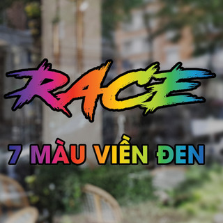 Tem Dán Xe Máy Race, Decal Trang Trí Xe, Sticker Dán Các Vị Trí Trên Xe, Tem uv nổi 3D Cao Cấp Chống Nước