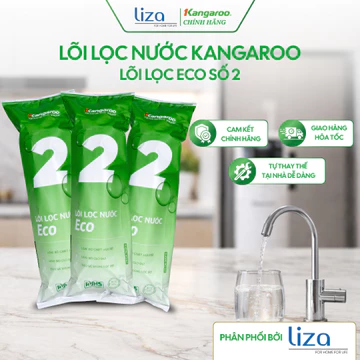 Lõi Lọc Nước Số 2 Kangaroo ECO Than Hoạt Tính Cho Máy Lọc Nước Kangaroo Khử Clo Mùi Hôi Trong Nước
