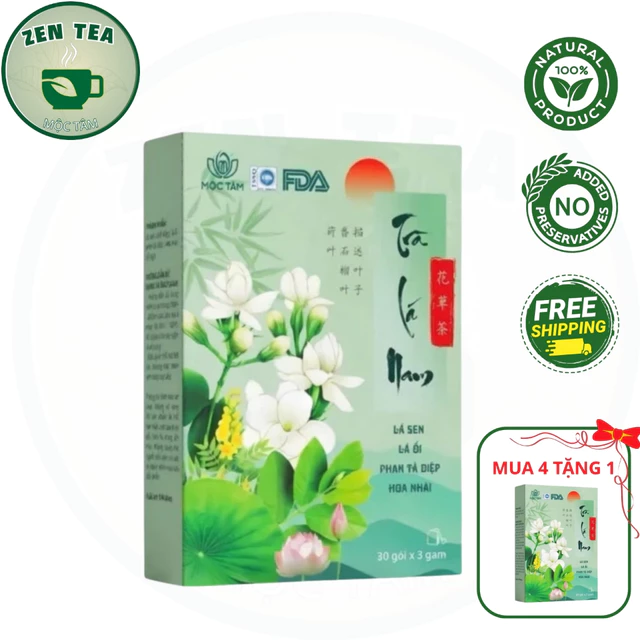 Trà lá nam hộp 30 túi lọc- Hỗ trợ giảm cân, giảm mỡ, mát gan, tốt cho hệ tiêu hóa, chống lão hóa.