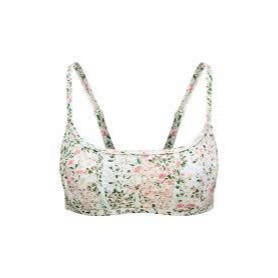 Bikini 2 mảnh nữ bộ đồ bơi đi biển họa tiết hoa nhí áo có đệm ngực khuy cài sau hàng xuất dư cao cấp