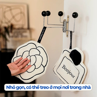 Khăn lau tay hoa trà đa năng 2 lớp siêu thấm nhanh khô kiểu Pháp - khăn lau tay nhà tắm, nhà bếp HomieTech