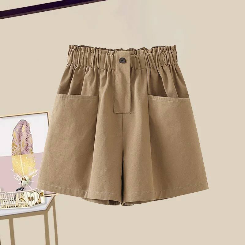 Quần sooc kaki 2 da túi vuông cho bé gái size đại BEESHOP H26024