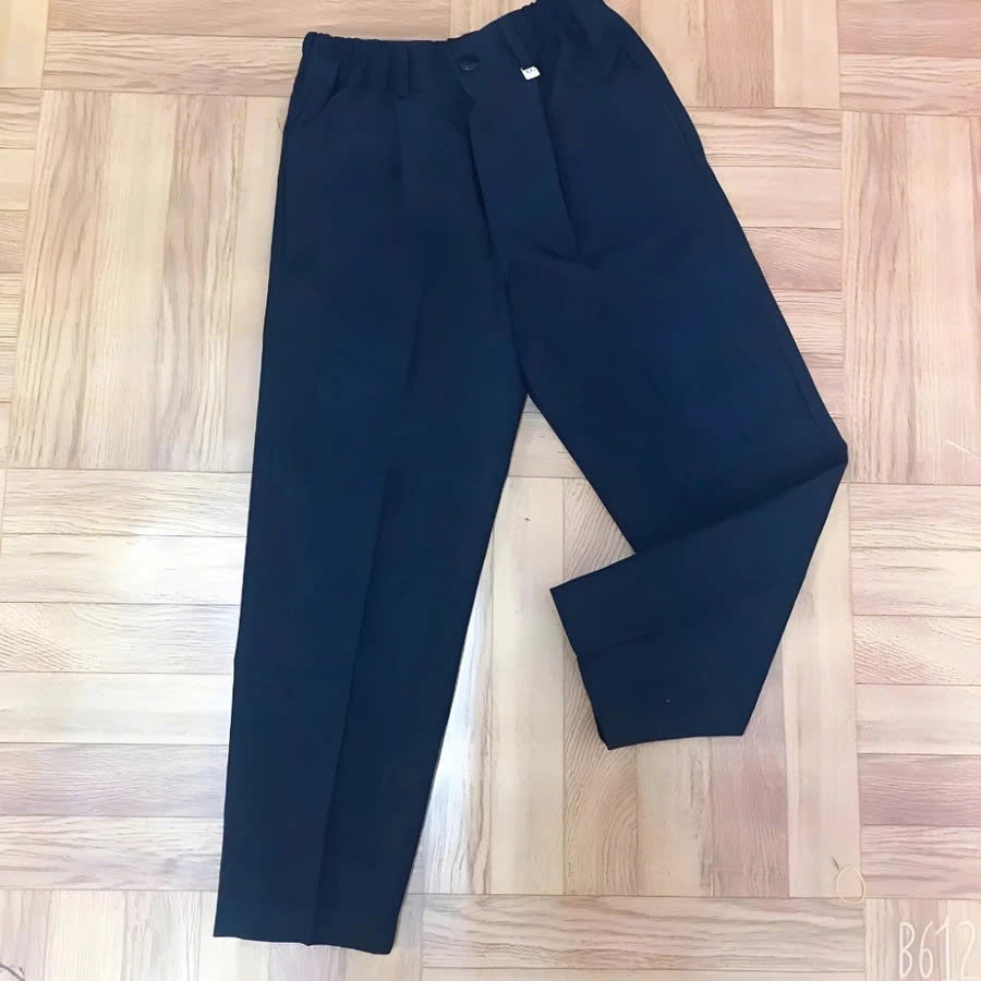 Quần dài đồng phục BỐNG SHOP quần học sinh màu xanh than từ 6 - 15 tuổi