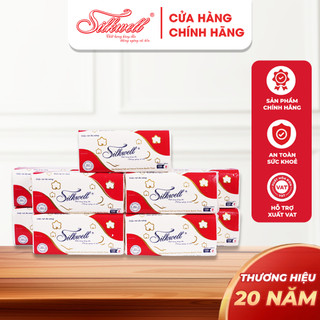 Combo Giấy rút đa năng Silkwell hàng chính hãng, khăn giấy 2 lớp siêu dai lau sạch dầu mỡ