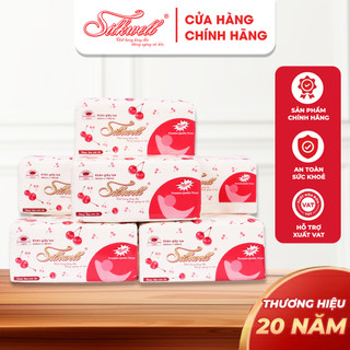 Combo Sốc Giấy ăn Silkwell rút lụa 280 tờ Hàng chính hãng, khăn giấy 2 lớp siêu dai, siêu mềm mịn