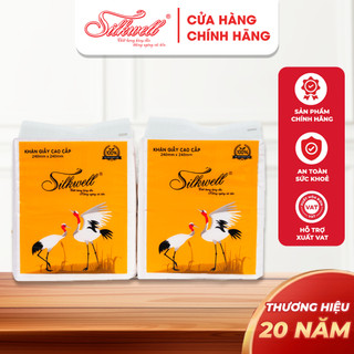 Giấy ăn Silkwell Sếu 1kg K240 hàng cao cấp 2 lớp siêu dai, dày thấm hút tốt, hàng chính hãng cao cấp