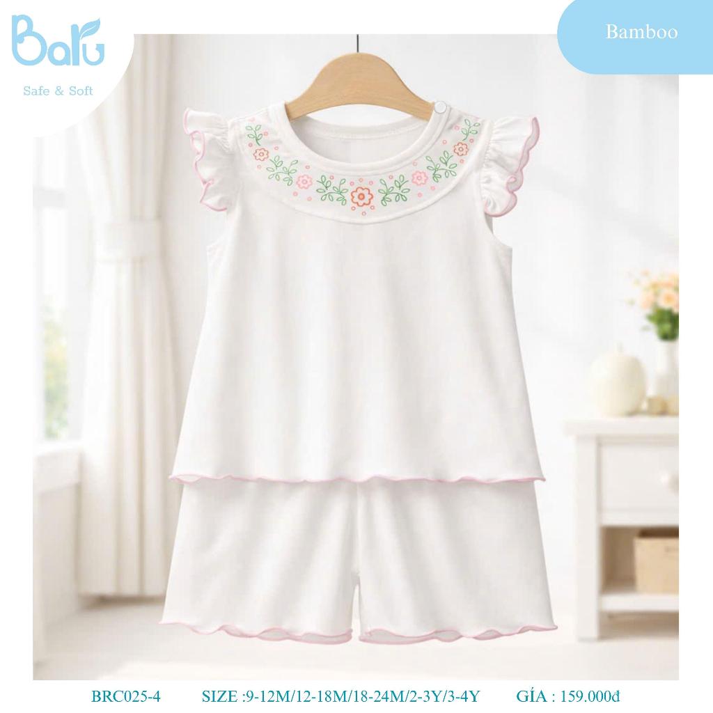 Bộ cài vai sát nách bèo bé gái BRC025-4