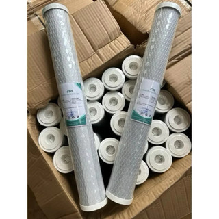 Lõi số 3 CTO 2 IN 1 bán công nghiệp 20 inch than hoạt tính ép lưới dùng cho máy BCN và lọc xử lý nước đầu nguồn than nén