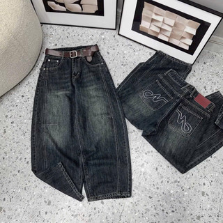 Quần baggy thụng can li túi thêu hình mẫu mới 0226