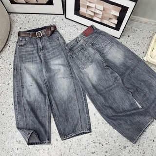 Quần baggy thụng can li túi thêu hình mẫu mới 0226