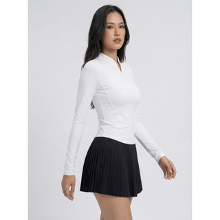 THEKIM Áo dài tay thể thao Pickleball, Tennis, Running , áo tay dài khóa half zip công nghệ PrimeLock mềm mịn T392
