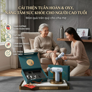 Máy massage cầm tay cao cấp , mát xa cơ vai gáy , mat xa toàn thân làm quà tặng - BẢO HÀNH 12 THÁNG
