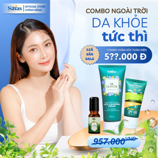 [Tiết kiệm] Sữa rửa mặt + kem chống nắng + serum khử mùi