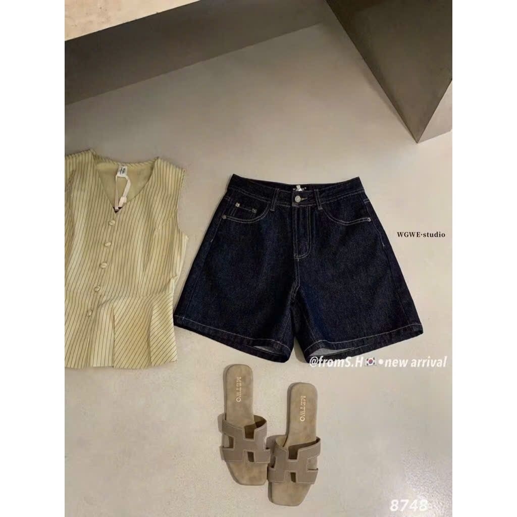 [𝑯𝒂 𝑨𝒏𝒉] Quần Jeans Đùi WEWE QCL1 (PN)