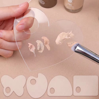 Bảng Trang Điểm Kem Nền Tấm Acrylic Đĩa Trộn Makeup Đa Dụng Vẽ Móng Hoặc Sơn