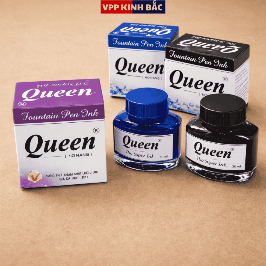 Lọ Mực Queen Dùng Cho Bút Máy Học Sinh Tiểu Học.