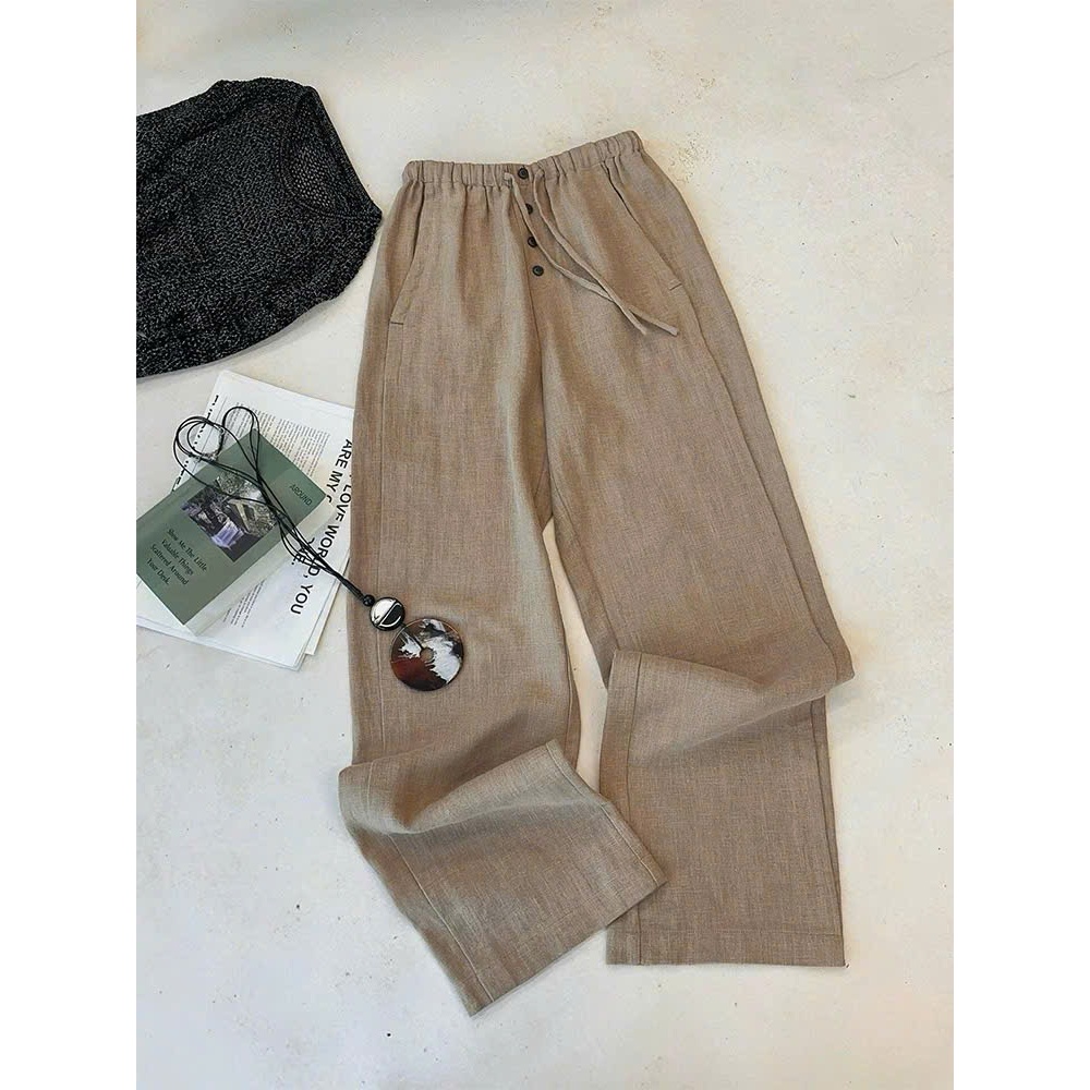 𝗗𝗮𝘃𝗶𝘀  - Quần Linen bamboo